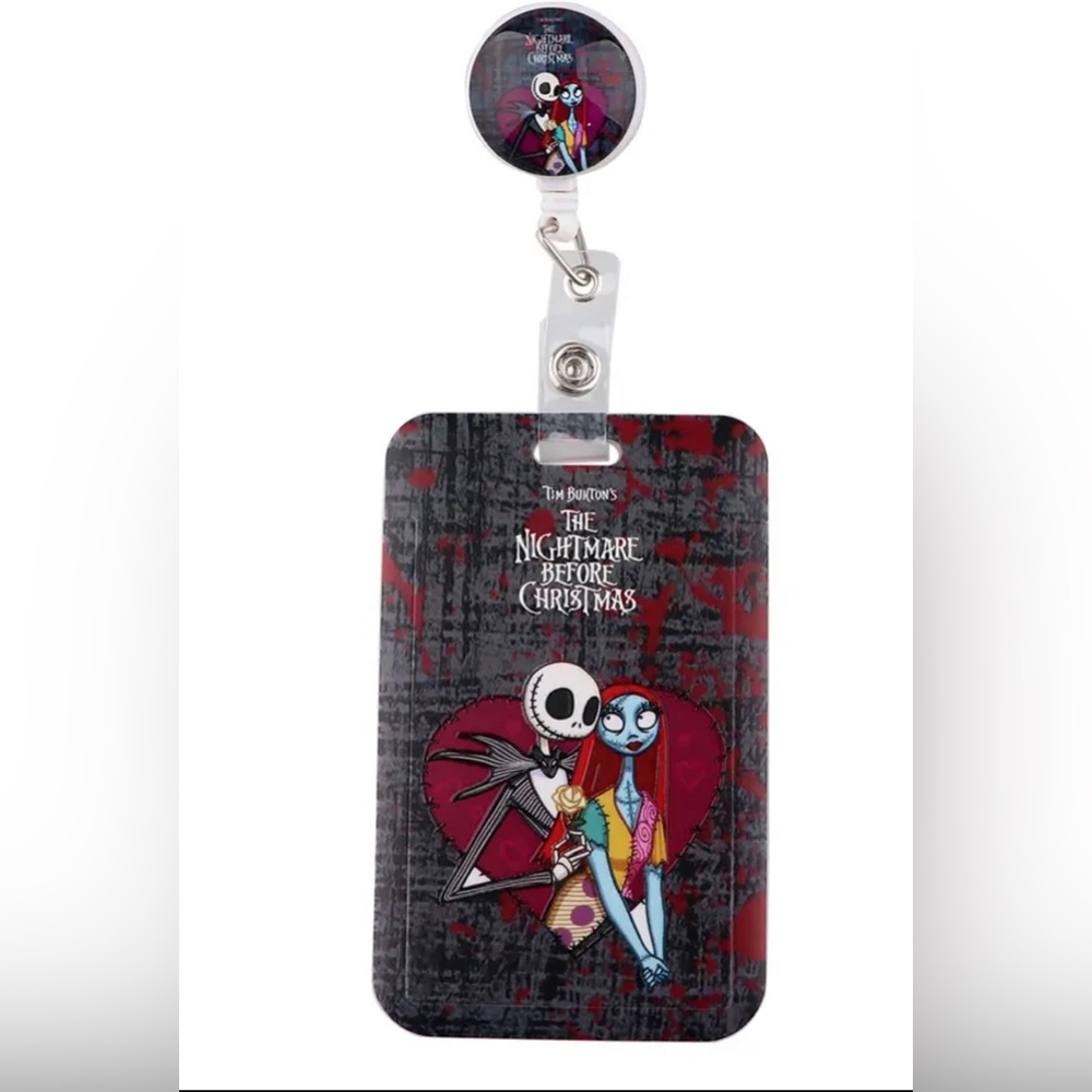 Nightmare before Christmas Badge Holder with Badge Reel Clip Accessory included
